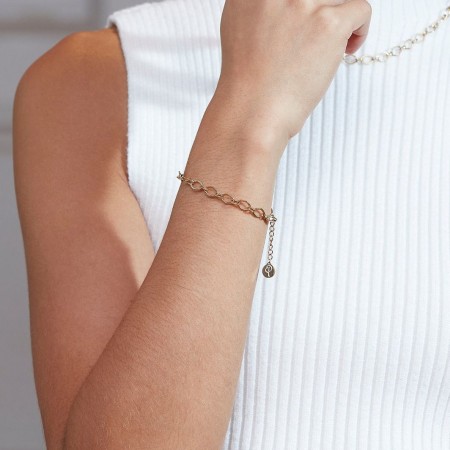 CARREAU CHAIN BRACLET GOLD